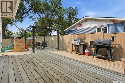 144 Orchard Crescent, Regina, SK - Outdoor With Deck Patio Veranda With Exterior