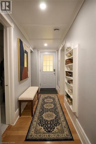 Virtually Staged Front Entrance - 189 Prospect Street S, Hamilton, ON - Indoor Photo Showing Other Room