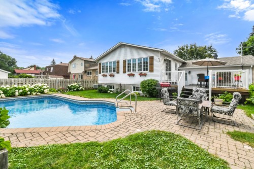 Cour - 7305 Rue Turner, Brossard, QC - Outdoor With In Ground Pool With Deck Patio Veranda