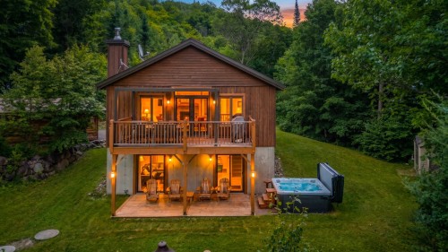 Face arrière - 47-2110 Ch. Du Lac-Quenouille, Val-Des-Lacs, QC - Outdoor With Deck Patio Veranda
