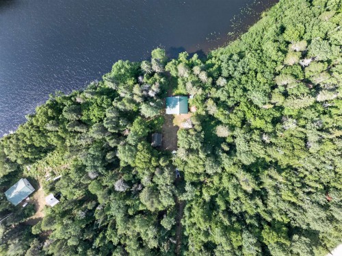 Photo aérienne - 3040 Ch. Du Lac-Poisson, Saint-Zénon, QC - Outdoor With Body Of Water