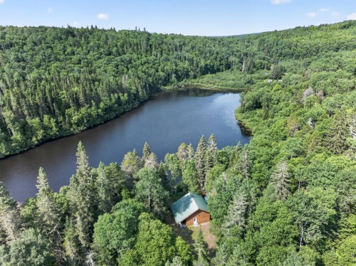 Photo aérienne - 3040 Ch. Du Lac-Poisson, Saint-Zénon, QC - Outdoor With View