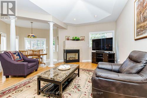 128 Valleywood Boulevard, Caledon, ON - Indoor Photo Showing Living Room With Fireplace