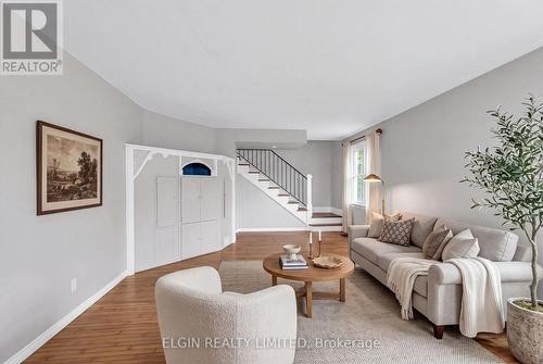 virtually staged - 43212 Southdale Line, St. Thomas, ON - Indoor Photo Showing Living Room