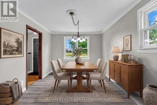 virtually staged - 43212 Southdale Line, St. Thomas, ON - Indoor Photo Showing Dining Room