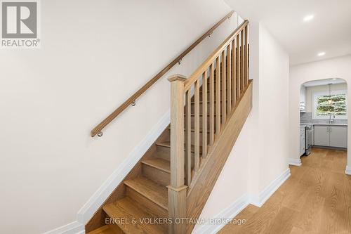 Oak Staircase and Railing - 581 Windermere Avenue, Ottawa, ON - Indoor Photo Showing Other Room