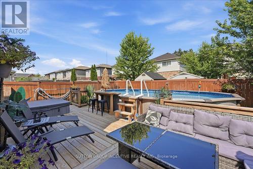 17 White Crescent, Barrie, ON - Outdoor With Above Ground Pool With Deck Patio Veranda