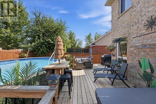 17 White Crescent, Barrie, ON - Outdoor With Above Ground Pool With Deck Patio Veranda