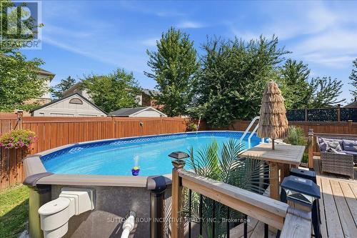 17 White Crescent, Barrie, ON - Outdoor With Above Ground Pool With Deck Patio Veranda