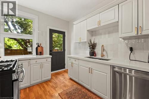 41 Macallum Street, Hamilton, ON - Indoor Photo Showing Kitchen With Double Sink