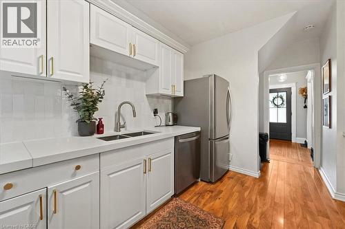 41 Macallum Street, Hamilton, ON - Indoor Photo Showing Kitchen With Double Sink