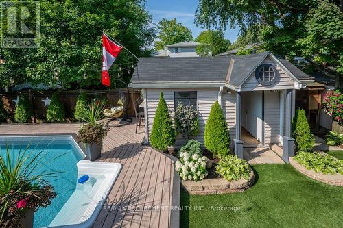1482 Epping Road, Burlington, ON - Outdoor With In Ground Pool With Deck Patio Veranda