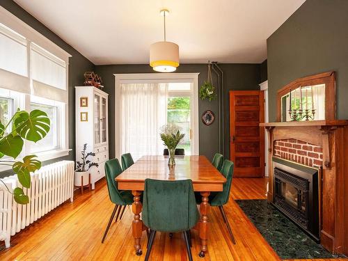 95 Edward Street, Charlottetown, PE - Indoor Photo Showing Dining Room With Fireplace
