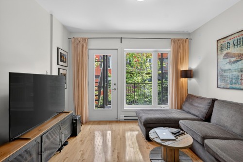 Living Room - 202-5321 Rue St-Denis, Montréal (Le Plateau-Mont-Royal), QC - Indoor Photo Showing Living Room