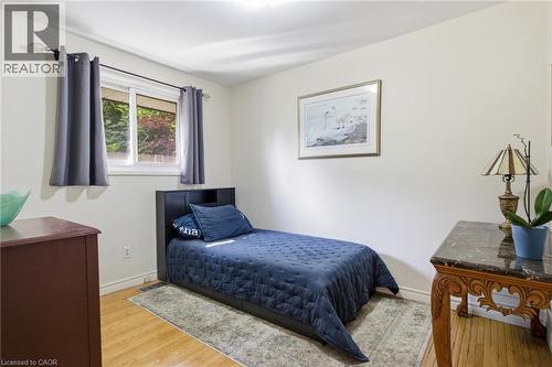 Bedroom with light wood-finish flooring and a white ceiling - 11 Summit Crescent, Guelph, ON - Indoor Photo Showing Bedroom
