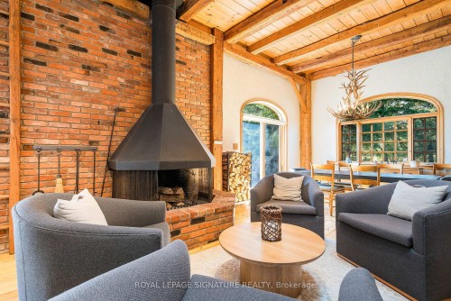 22 Newton Way, Clearview, ON - Indoor Photo Showing Living Room With Fireplace
