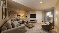 Virtually Staged Image of Basement setup - 