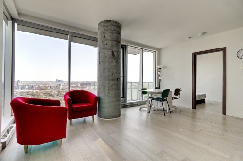 Salon - 1309-1450 Boul. René-Lévesque O., Montréal (Ville-Marie), QC - Indoor Photo Showing Living Room