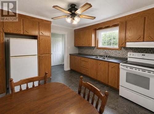 59 Main Road, York Harbour, NL - Indoor Photo Showing Kitchen With Double Sink