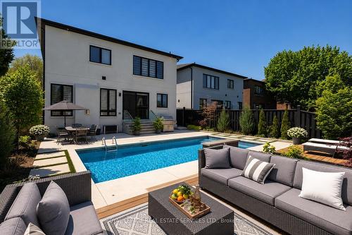 175 Burloak Drive W, Oakville, ON - Outdoor With In Ground Pool With Deck Patio Veranda