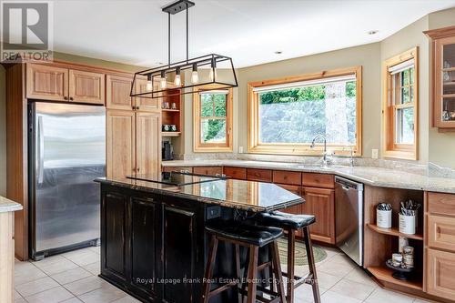 538 Rishor Avenue, Douro-Dummer, ON - Indoor Photo Showing Kitchen With Double Sink