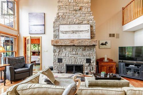 538 Rishor Avenue, Douro-Dummer, ON - Indoor Photo Showing Living Room With Fireplace