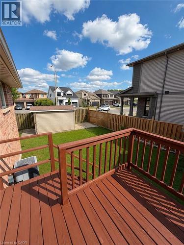 Back yard w/shed - 7 Spitfire Drive, Mount Hope, ON - Outdoor With Exterior