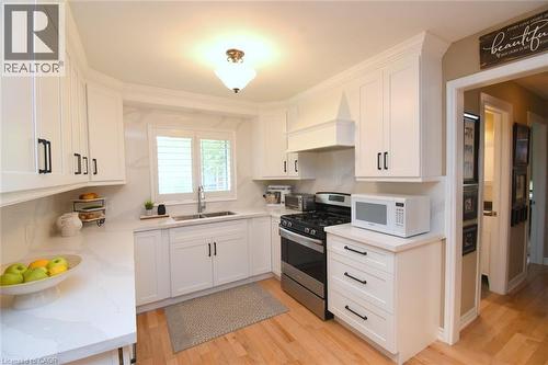12 Mckeown Court, Caledonia, ON - Indoor Photo Showing Kitchen With Double Sink
