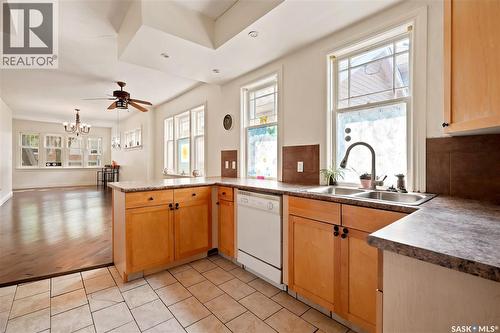 2038 Toronto Street, Regina, SK - Indoor Photo Showing Kitchen With Double Sink