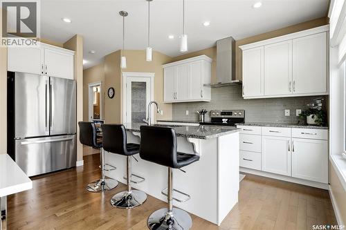 4665 Skinner Crescent, Regina, SK - Indoor Photo Showing Kitchen With Stainless Steel Kitchen With Upgraded Kitchen