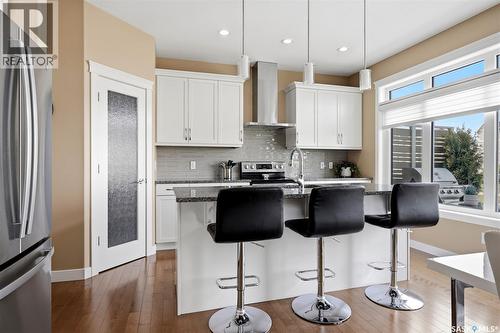4665 Skinner Crescent, Regina, SK - Indoor Photo Showing Kitchen With Stainless Steel Kitchen With Upgraded Kitchen