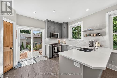 22 Sophia Street, Centre Wellington (Elora/Salem), ON - Indoor Photo Showing Kitchen With Double Sink With Upgraded Kitchen
