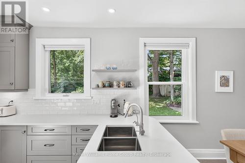 22 Sophia Street, Centre Wellington (Elora/Salem), ON - Indoor Photo Showing Kitchen With Double Sink