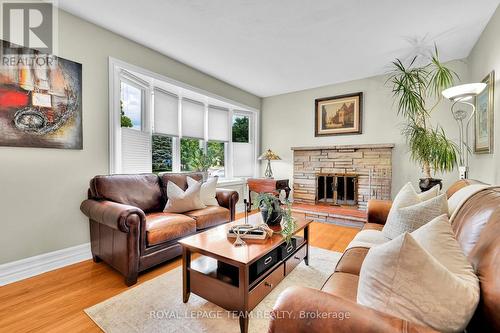 2250 Urbandale Drive, Ottawa, ON - Indoor Photo Showing Living Room With Fireplace