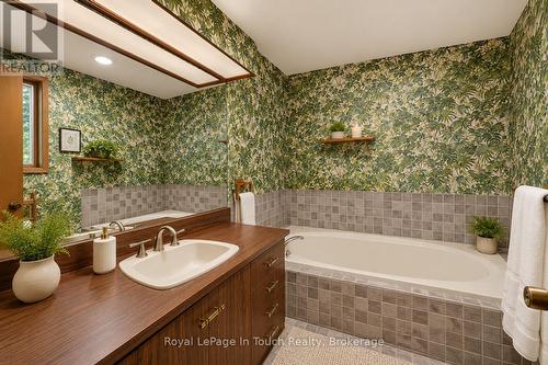 Digitally Staged/Enhanced - 54 Lackie Crescent, Tiny, ON - Indoor Photo Showing Bathroom
