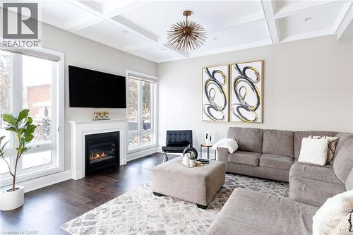175 Burloak Drive W, Oakville, ON - Indoor Photo Showing Living Room With Fireplace