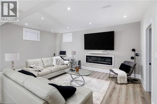 175 Burloak Drive W, Oakville, ON - Indoor Photo Showing Living Room With Fireplace