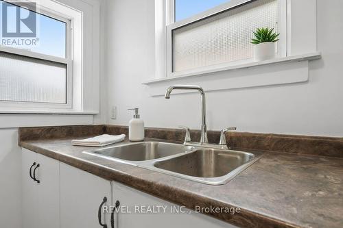 Kitchen - virtually staged - 7 Maple Street, St. Thomas, ON - Indoor Photo Showing Kitchen With Double Sink