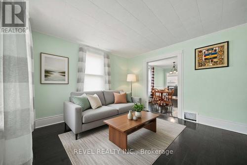 Living room - virtually staged - 7 Maple Street, St. Thomas, ON - Indoor Photo Showing Living Room