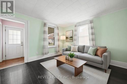 Living room - virtually staged - 7 Maple Street, St. Thomas, ON - Indoor Photo Showing Living Room