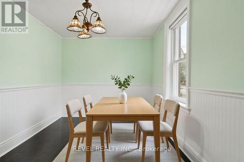 Dining area - virtually staged - 7 Maple Street, St. Thomas, ON - Indoor Photo Showing Dining Room