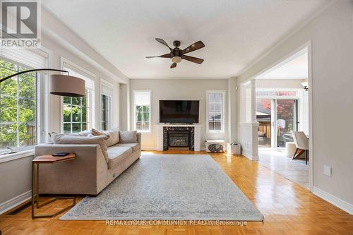 57 Turning Leaf Drive, Vaughan, ON - Indoor Photo Showing Living Room With Fireplace