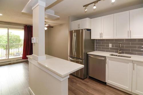 307-710 Kenaston Blvd, Winnipeg, MB - Indoor Photo Showing Kitchen With Stainless Steel Kitchen With Double Sink