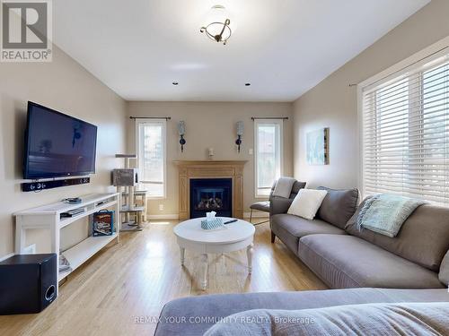 24 Cachet Hill Crescent, Vaughan, ON - Indoor Photo Showing Living Room With Fireplace