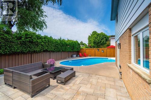 Intimate Spaces too! - 35 John Dexter Place, Markham, ON - Outdoor With In Ground Pool With Deck Patio Veranda