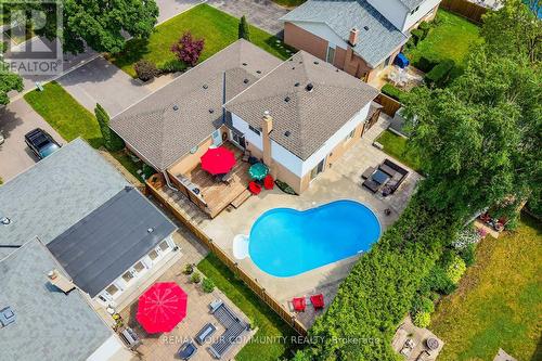 Your Private Resort Awaits - 35 John Dexter Place, Markham, ON - Outdoor With In Ground Pool With Deck Patio Veranda With View