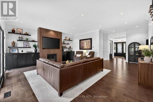 6 Grayson Road, Ajax, ON - Indoor Photo Showing Living Room With Fireplace