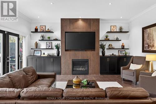 6 Grayson Road, Ajax, ON - Indoor Photo Showing Living Room With Fireplace