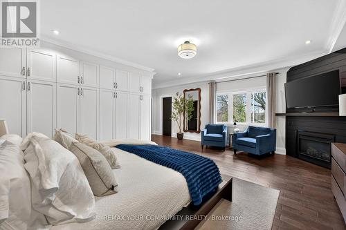 6 Grayson Road, Ajax, ON - Indoor Photo Showing Bedroom With Fireplace
