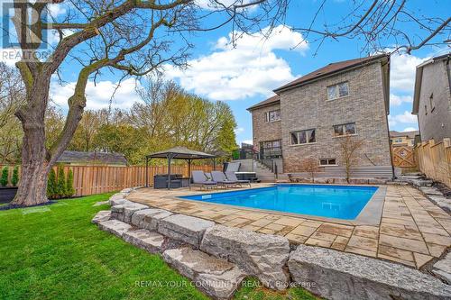 6 Grayson Road, Ajax, ON - Outdoor With In Ground Pool With Backyard